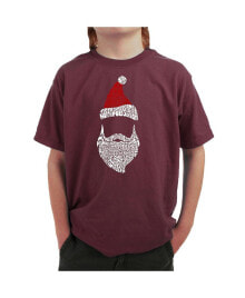 LA Pop Art big Boy's Word Art T-shirt - Santa Claus