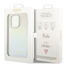 GUESS Guhcp14Xhdecmi iPhone 14 Pro Max 6.7 Iml Faceted MirrDisco Iridescent phone case