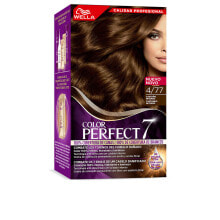 Wella Color Perfect 7 Color Cream 4/77 Стойкая масляная крем-краска для волос, оттенок бархатисто-коричневый