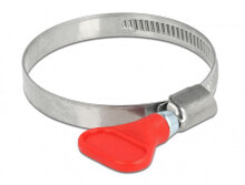 Delock 19518 - Butterfly clamp - Red - Plastic - Stainless steel - Polybag - 4 cm - 6 cm