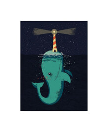 Trademark Global michael Buxto King of the Narwhals Canvas Art - 19.5