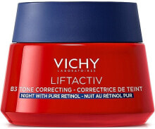 Anti-Aging-Nachtcreme für das Gesicht gegen Pigmentflecken mit Retinol - Vichy LiftActiv B3