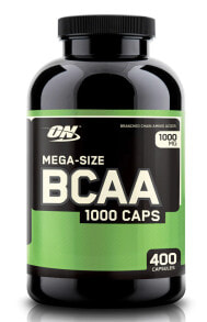 Amino Acids optimum Nutrition BCAA 1000 Caps -- 1000 mg - 400 Capsules