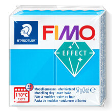 Глина для лепки для детей Staedtler FIMO 8020 Модельная глина 57 g Синий, Полупрозрачный 1 шт 8020-374