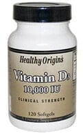 Витамин D healthy Origins Vitamin D3  Витамин D3 10000 МЕ 120 гелевых капсул