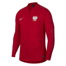 Олимпийки мужская олимпийка спортивная на молнии красная Nike Poland Anthem M 893600-611