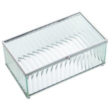 Jewelry box Alexandra House Living Grey Crystal 21 x 9 x 13 cm