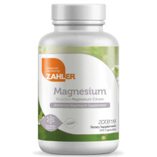 Магний Zahler Magnesium Биоактивный цитрат магния 200 мг 120 капсул