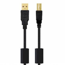 Купить запчасти и расходные материалы для мототехники NANOCABLE: NANOCABLE HQ Ferrita USB A Male To USB B Male 5 m USB Cable