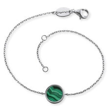 Женские ювелирные браслеты silver bracelet with malachite ERB-LILGEM-ML
