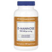 D-Mannose , 1,500 mg , 120 Vegetable Capsules (500 mg per Capsule)