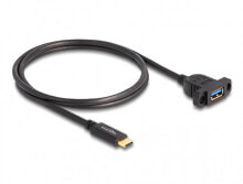 87826 - 1 m - USB C - USB A - USB 3.2 Gen 2 (3.1 Gen 2) - 10000 Mbit/s - Black