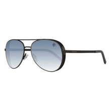 Мужские солнцезащитные очки Мужски очки солнцезащитные авиаторы черные Timberland TB9183-6108D Shiny Gunmetal Smoke Gradient Sunglasses ( 61 mm)