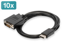 ASSMANN Electronic AK-990900-020-S видео кабель адаптер 2 m DisplayPort DVI Черный