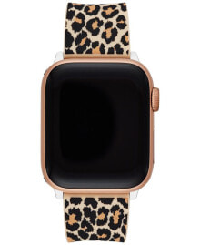 kate spade new york women's Leopard Silicone Apple Watch Strap