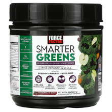 Суперфуды Force Factor, Smarter Greens, Superfoods + Digestion Powder, Pomegranate Berry, 14.8 oz (419 g)