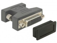 DeLOCK 60160 заглушка для розетки DVI Черный 10 шт