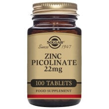 SOLGAR Zinc Picolinate 22mg 100 Units