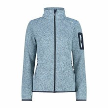 Women's Sports Jacket Campagnolo Melange Knit-Tech Blue