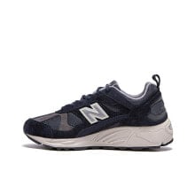 New Balance NB 878 网布织物合成革 运动舒适 减震透气耐磨防滑 低帮 生活休闲鞋 男女同款 蓝灰色