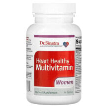 Витаминно-минеральные комплексы dr. Sinatra, Heart Healthy Multivitamin, Women, 90 Tablets
