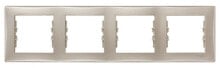 Розетки, выключатели и рамки Schneider Electric Quadruple frame Sedna horizontal satin SDN5800768