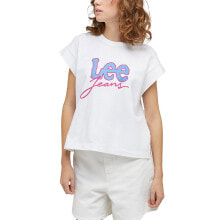 Спортивная одежда, обувь и аксессуары LEE Cropped Short Sleeve T-Shirt