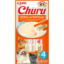 CHURU Chicken With Beef Recipe Cat Snack 4x14g