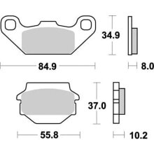 Запчасти и расходные материалы для мототехники MOTO-MASTER Kawasaki/Suzuki 091321 Sintered Brake Pads