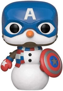 Персонажи чиби фигурка снеговик капитан Америка - Марвел - FunKo POP - 10 см - Возраст: 6 лет