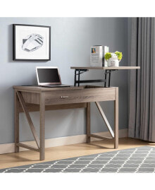 Simplie Fun desk Dark Taupe