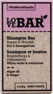 Шампунь для волос Love Bar Szampon w kostce do włosów suchych i zniszczonych Olej Arganowy Imbir 2x30g