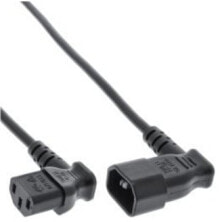 Компьютерные разъемы и переходники InLine 16601A кабель питания Черный 1 m Разъем C13 Разъем C14