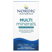 Витаминно-минеральные комплексы Nordic Naturals, Multi Minerals, Without Iron & Copper, 90 Capsules
