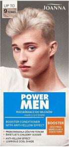 Haaraufheller bis zu 9 Töne - Joanna Power Men Hair Lightener Booster Conditioner With Anti-Yellow Effect