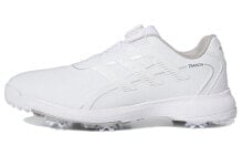 adidas Traxion Lite BOA 24 防滑耐磨 低帮 高尔夫球鞋 男款 白色 / Мужские кроссовки adidas Traxion Lite BOA 24 Golf Shoes (Белые)