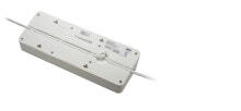 Умные удлинители и сетевые фильтры aPC SurgeArrest Essential 8 розетка(и) 230 V Белый 2 m PM8-GR