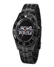 Men's Disney Star Wars Darth Vader Honor Black Stainless Steel Bracelet Watch 46mm