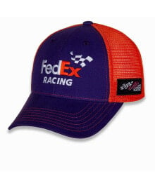 Купить мужские головные уборы Joe Gibbs Racing Team Collection: Men's Purple, Orange Denny Hamlin Team Sponsor Adjustable Hat