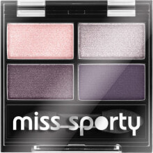 Miss Sporty Quattro Studio  402 Smoky Green Eyes  Палетка теней для век  4 оттенка 5 г