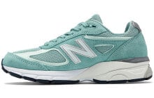 New Balance NB 990 V4 低帮 跑步鞋 女款 薄荷绿 复古休闲 / Кроссовки New Balance NB 990 V4 W990MS4