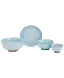 INFUSE 4 Pc. Stoneware Dinnerware Set, Service for 1