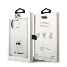 KARL LAGERFELD Klhmp14Msnchbch iPhone 14 Plus15 Plus 6.7 Silicone Choupette phone case