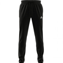 Мужские брюки спортивные черные зауженные Adidas Essentials Tapered Open Hem Pants M GK9222