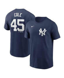 Nike men's Gerrit Cole Navy New York Yankees Fuse Name and Number T-shirt