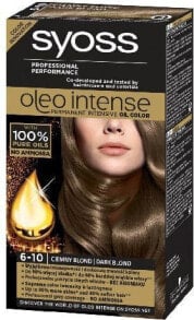 Syoss Oleo Intense Permanent Oil Color N 6-10 Масляная краска для волос без аммиака, оттенок темно-русый