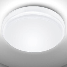 Светодиодный потолочный светильник для ванной комнаты LE 24 Вт, 2200 лм, 6000 K, диаметр 26,5 см, водонепроницаемый круглый светильник для ванной комнаты IP54, угол луча 120 °, белые лампы дневного света для кухни, балкона, ванной комнаты, гостиной, спаль