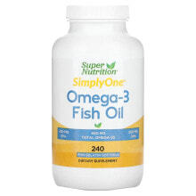 Super Nutrition, Рыбий жир с омега-3, 1000 мг, 90 рыбных капсул