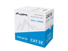 Кабели и разъемы для аудио- и видеотехники Lanberg LCF5-10CC-0305-S сетевой кабель 305 m Cat5e F/UTP (FTP) Серый