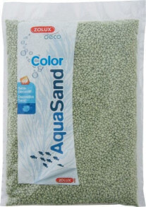 Грунты для аквариумов и террариумов Zolux Aquasand Color lime green 1kg